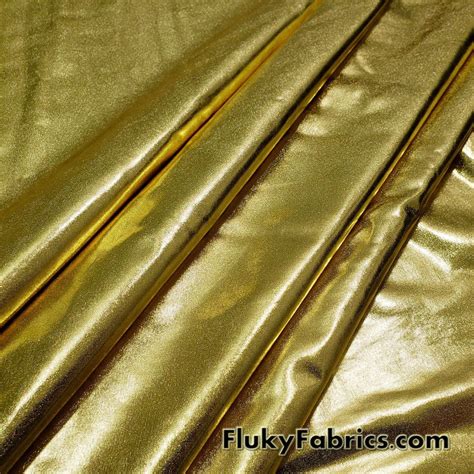 Wholesale Foil Spandex Fabric Gold 250 yard case